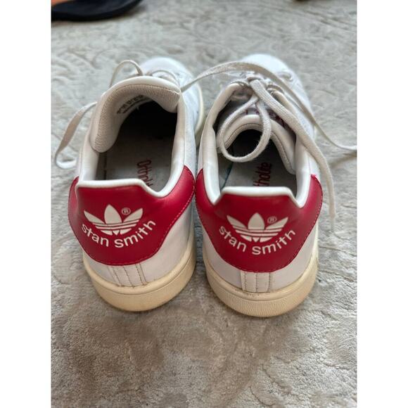Adidas Stan Smith Sneakers White Pink Women’s 7.5 / Men’s 6 - Picture 3 of 6